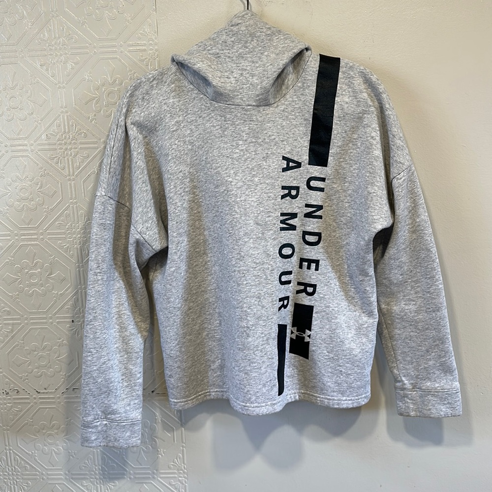 Grey under armour cowl neck